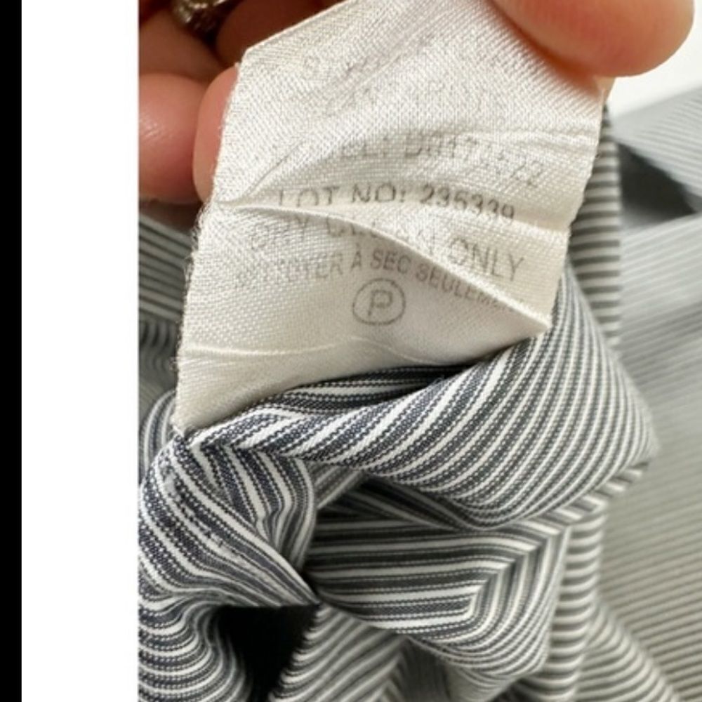 Theory Sylvain Striped Button Down Long Sleeve Dr… - image 8
